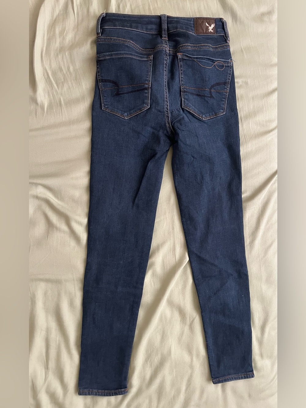 American Eagle Outfitters Dark Indigo Jeans Waistband Detail